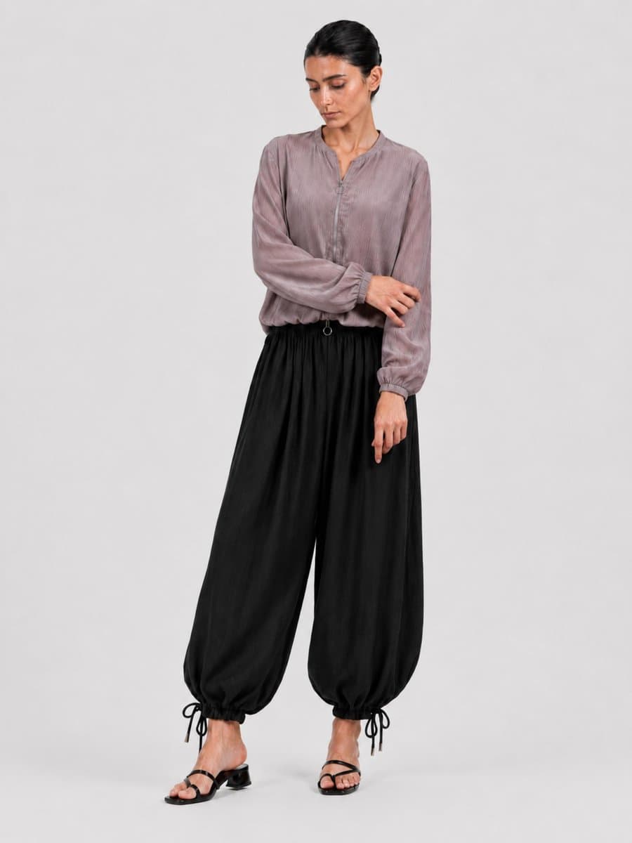 Mauve Zip Blouse & Harem gallery image 1