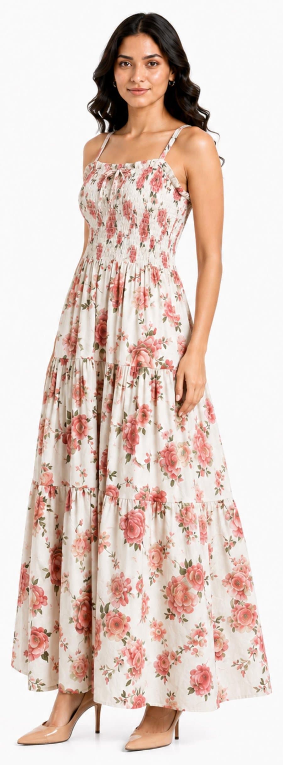 Nouriqa cream floral womenswear sample