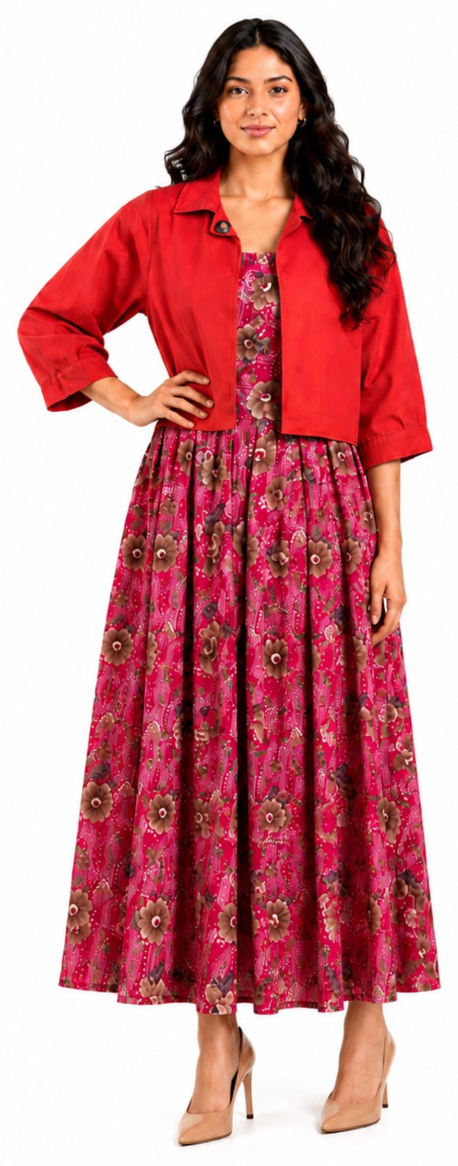 Rosewood Tiered Maxi gallery image 1